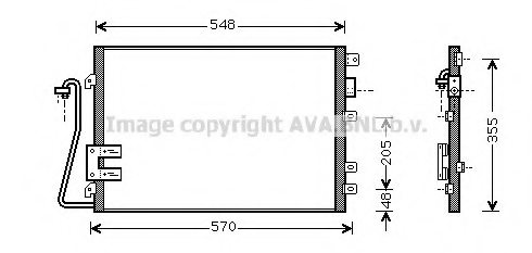 PRASCO RTA5340 Condenser, air conditioning